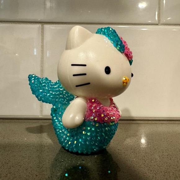 Custom designed | Hand rhinestoned | Hello Kitty Mermaid | McD toy - Picture 5 of 5